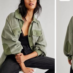 NWT Free People Ruby Jacket in color Jaded